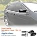 JeCar Carbon Fiber Side Mirror Covers & Door Handle Covers Trim Kit for 2014+ Jeep Cherokee