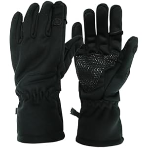 LOOGU Camouflage Hunting Gloves Full Finger/Fingerless Gloves Pro Anti-Slip Insulated Camo Glove Hunting Outdoors Waterproof Gear Black Medium