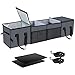X-cosrack Car Trunk Organizer,Storage with Insulation Cooler Bags for SUV,Truck,Automotive,Van,Cargo Collapsible Portable Multi Compartments with Straps, 4 Compartments Convertible, Washable