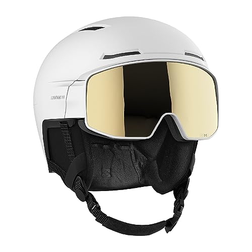 Casco Salomon Driver Pro Sigma White visera Sol B blanca protección esquí snowboard 5