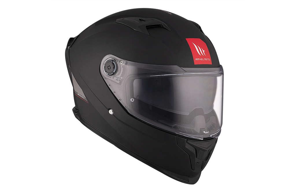 MT HELMETS Braker SV, Casco Moto Integral Deportivo, Visor Solar Retráctil, Pantalla de Extracción Rápida Patentada, Spoiler Aerodinámico y Preparado Intercomunicador UCS, Homologado ECE 22.06 & DOT