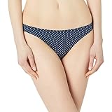 Maidenform Women's Comfort Devotion Thong Panty, Navy/White Dot, Small/5