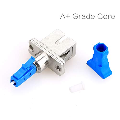 Adaptador óptico fibra híbrido LC macho a SC hembra miniatura 2