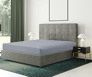 Bronwen Mathews® Microfiber Small Double Fitted Sheet - Non Iron Brushed Deep Pocket Upto 12inch/30cm Ultra Soft Breathable - Wrinkle, Fade and Stain Resistance (4FT Small Double, Grey)