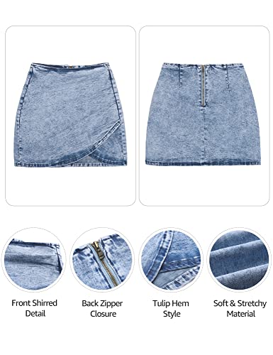 Jeansrock Damen Stretch Kurz für den Sommer
