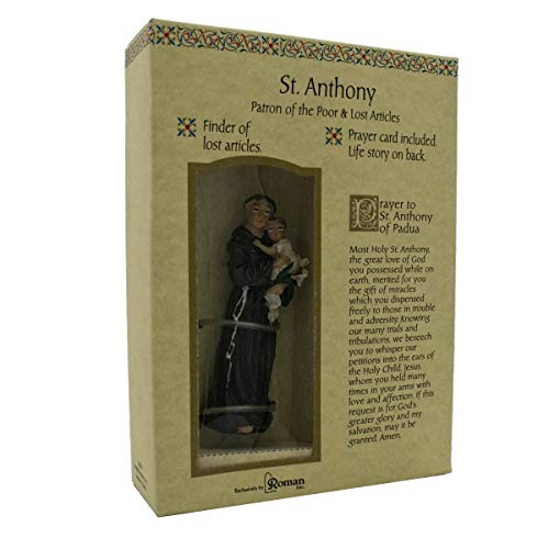 Figura Decorativa San Antonio Patrón Religioso