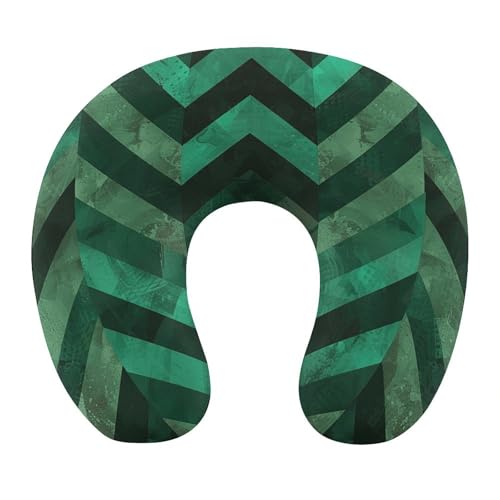 Almohada de espuma viscoelástica cervical verde tamaño moderado miniatura 1