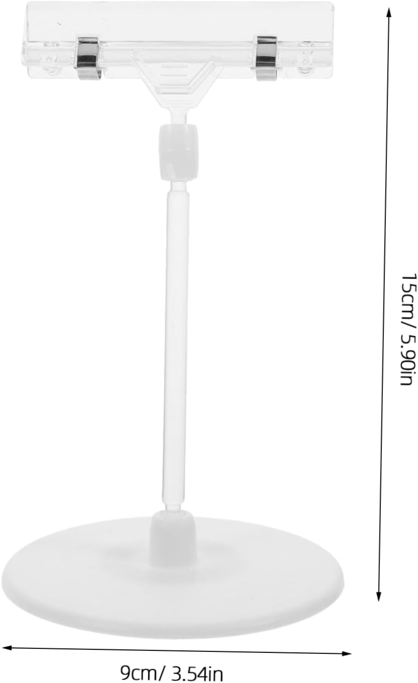 6Pcs Clear Price Card Holders Sign Clips for Retail Display Reusable Price Tag Clips for Supermarkets and Shops Efficient and Secure Label Holders