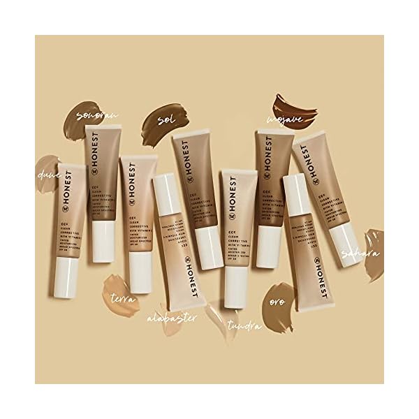 Honest-Beauty-Clean-Corrective-with-Vitamin-C-Tinted-Moisturizer-Broad-Spectrum-SPF-30-Medium-VEGAN-6-in-1-Multitasker-Chemical-Sunscreen-Free-Dermatologist-Tested-1oz-Packaging-may-vary Honest Beauty CCC Clean Corrective with Vitamin C Tinted Moisturizer | Mineral SPF 30 | Vegan + Cruelty Free | Sahara Medium Deep, 1 fl oz