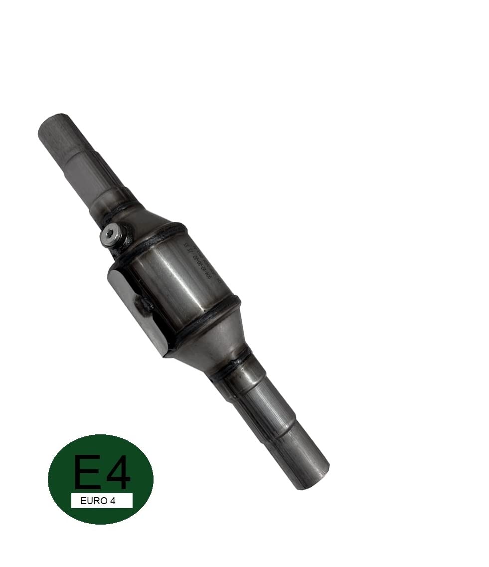 Universal Katalysator EURO 4 Norm RUND für alle Benzinmotoren bis 2000ccm mit Stufenrohr Ø 45mm / Ø 50mm / Ø 54 mm.Kein Pfand und Rückgabe des alten Katalysators !