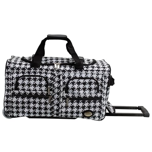 Image of Rockland Rolling Duffel Bag, Black, 22 inch