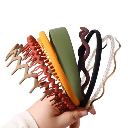 Lifedawn LIFE-YAN03-4 8Pcs Head Bands For Women'S Hair Plastic Headbands cover