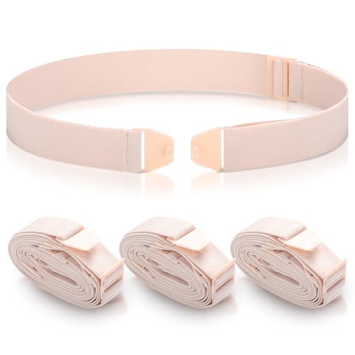 Threlaco 3 Pcs Adjustable Ostomy Belt Attaches Securely to Ostomy Pouch 1.18x40 Inches Preventing Chassis Warping, Colostomy Belt for Post Operative Care After Colostomy Ileostomy Surgery