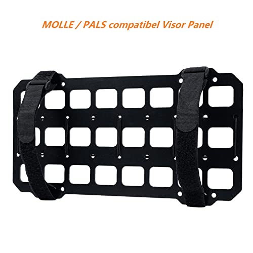Tacnex NEX-ABS-ZYB Vehicle Rigid Molle Panel For Car Visor Organizer Edc Pouch Tool Holster Bag Holder Tactical Gear Rack Truck Equipment Mount Plate Modular Storage Shelf Auto Interior Accessories thumb #3