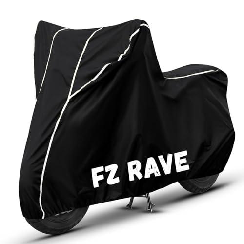 Image of Bike Cover for FZ Rave 100% Waterproof, Dustproof & Scratch Resistant| Fully Bottom Elastic UV Resistant Heavy Duty Body Cover | All Weather Outdoor Use