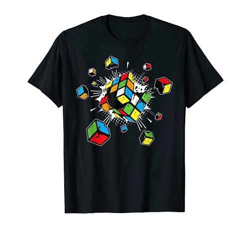 Exploding Rubix Rubiks Rubics Cube T-Shirt
