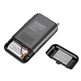 VHF Airband Radio, Portable Full Band Radio Aircraft Band Receiver, with LCD Display Alarm Clock (Black) - Image 9