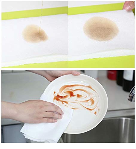 Jebblas Disposable Cleaning Towels Dish Towels And Dish Cloths Reusable Towels,Handy Cleaning Wipes, 5 Colors, Great Dish Towel, Disposable, Absorbent, Dry Quickly 108 Sheets/Pack … #TOP4