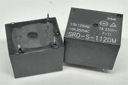 Relé de 4 pines SRD-S-124DM para placas impresas y proyectos de domótica industrial