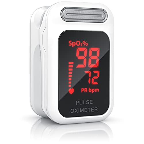 Medicinalis - Pulsoximeter, Ermittlung der Herzfrequenz (Puls) und arteriellen Sauerstoffsättigung (SpO2) am Finger, schmerzfreie Anwendung