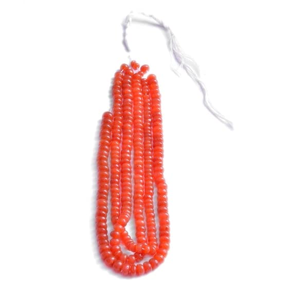Carnelian Plain Beads 8-10 mm perles en passante cornaline de 8 pouces