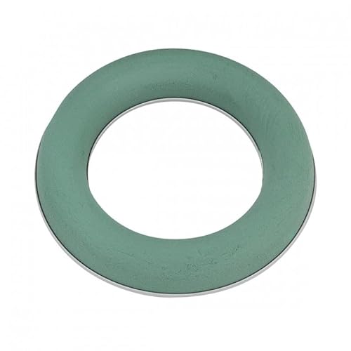 OASIS® IDEAL Solo Ring/2 anillos de espuma floral/corona de adviento para arreglos florales/esponja para manualidades para celebraciones, bodas, regalos. (Ø 20 x 3,5 cm)