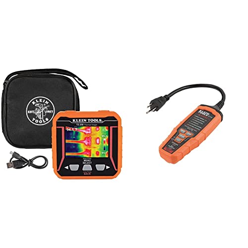Rechargeable Thermal Imager & RT310 Outlet Tester, AFCI and GFCI Receptacle Tester for North American AC Electrical Outlets