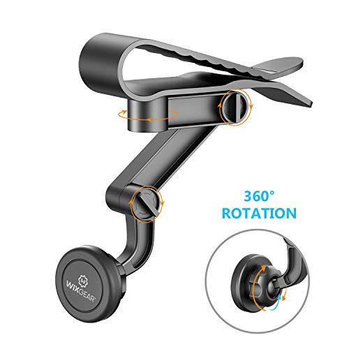 WixGear Universal Visor Magnetic Car Mount Holder, for Cell Phones with Fast Swift-Snap TM Technology, Magnetic Cell Phone Mount (Visor Mount) - Thumbnail 5