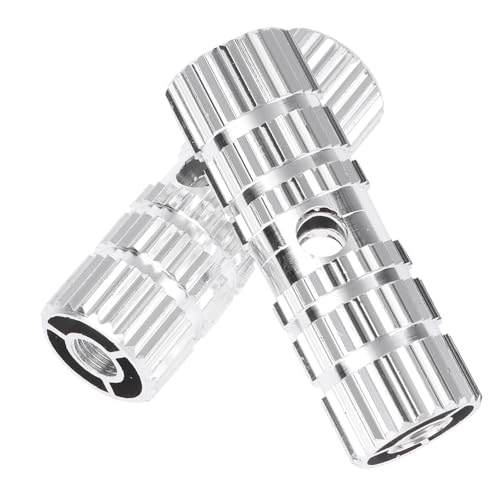 Anneome Mountain Bike Accessories 1 Pair Stunt Bike Pegs Aluminum Alloy Footpeg Long Cylinder Pedal for Repair
