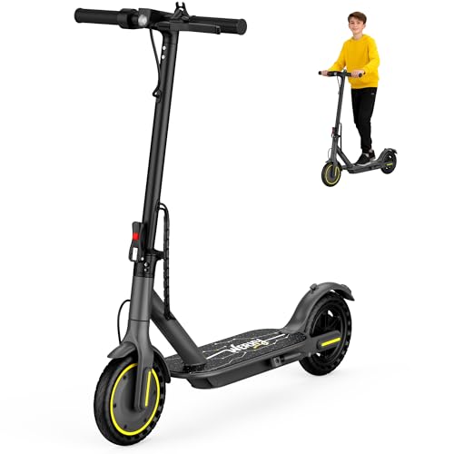 Image of Electric Scooter for Kids Aged 6-10, 350W Motor, 19 Mph Speed & 15 Miles Range, 8.5 inch Solid Tires, Lightweight Foldable Scooter with Dual Braking System, Max Load 265LBS