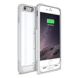 iPhone 6S Battery Case, iPhone 6 Battery Case, UNU AERO Wireless iPhone 6 Case w/Charging Pad (4.7 Inches)[White/Grey]1 YR -3000mAh Portable Charger, External Juice Power Bank[MFI Apple Certified]