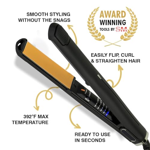 Plancha y Rizador de Cabello Profesional 2 en 1, Plancha de Titanio y Cerámica, con Placas Flotantes y Calentamiento Rápido miniatura 4