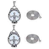 collier maille miroir plaqué or Collier à breloques - peut être un pour vos amis, votre amoureux et vos proches, pendentif femme miroir