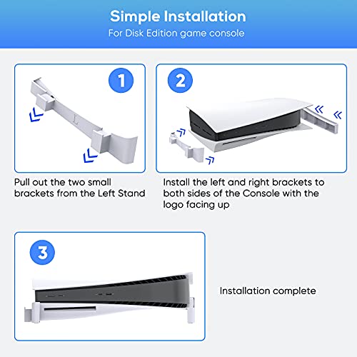 FASTSNAIL Horizontale standaard voor Playstation 5 DE & UHD Console, PS5 Accessoires Stand met Snap-on Design en Anti⦠- Image 7