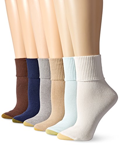 Image of GOLDTOE Women's Classic Turn Cuff Socks, Multipairs