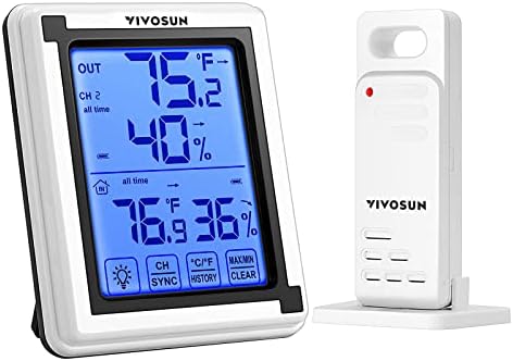NROCK Bathroom Shower Clock, Waterproof Touch Screen Digital Clock/Hygrometer Thermometer/Countdown Timer, LCD Display, Suitable for Bathroom Shower Kitchen Cooking (khaki)