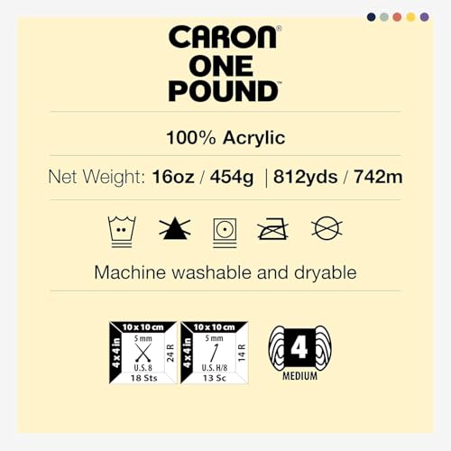 Image of Caron One Pound Truffle Yarn - 2 Pack of 16oz /453.6g - Acrylic - #4 Worsted (Medium) - 812 Yards - Knitting & Crochet