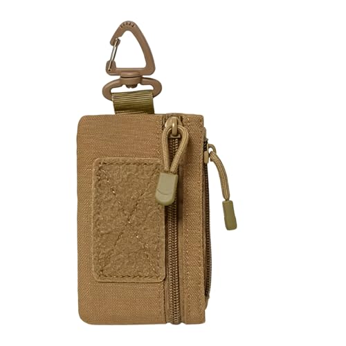 Cartera para adolescentes: portátil impermeable con cremallera, pequeña cartera compacta para mujer para tarjetas, efectivo y objetos esenciales, accesorio de viaje sostenible para actividades