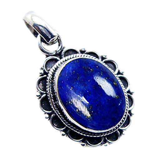 Bague Lapis Lazuli Naturel Ovale en Argent 925 Sterling pour Femme