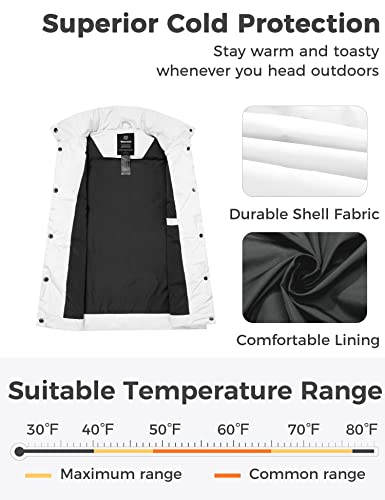 wantdo Women's Puffer Vests Thicken Winter Vest Outerwear Warm Puffy Vest3