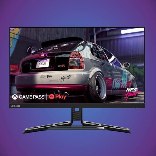Image of Lenovo Legion R27q-30 Gaming Monitor, 27 inch QHD Display, 180Hz, 0.5ms Response, AMD FreeSync Premium, Lift /Tilt /Pivot /Swivel Stand, HDMI 2.1 and DisplayPort 1.4, 350 nits, Raven Black