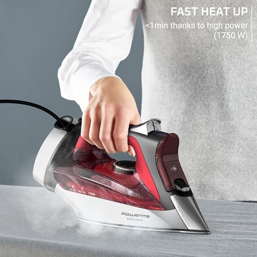 image for Rowenta Iron, Focus Excellence Stainless Steel Soleplate Steam Iron fo