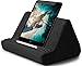Support de tablette souple avec poche, multi-angle, coussin doux pour ordinateur portable, support de coussin pour livre, support pour tablette, iPad, liseuse, canapé, smartphone, livres (Noir)