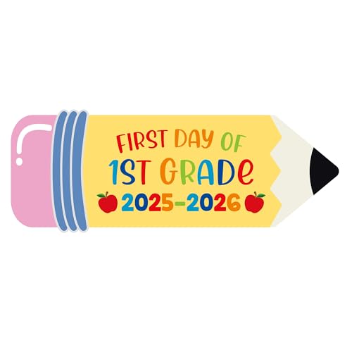 First Day of 1st Grade Photo Sign for 1st Grade Back to School Decorations, 1st Grade Back to School Supplies, Welcome Back to First Grade Decorations Photo Board PZ-FD
