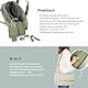 Babymoov Wickeltasche Day to Day Bag Abstract, Alltagstauglich, 2 in 1, abnehmbare 3L-Tasche, 6 Zubehörteile enthalten, darunter Wickelunterlage, Kühltasche, Schnullertasche, 23L Fassungsvermögen