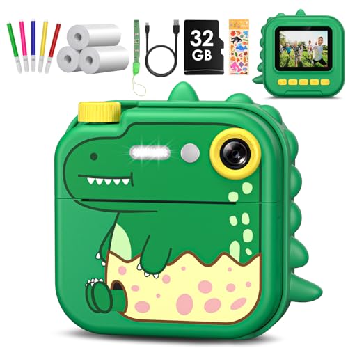 Appareil Photo Enfant Instantané HD 1080P Rose Licorne – Impression + Carte 32Go + Accessoires Fun