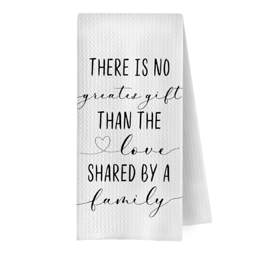 GCFET Family Quotes Kitchen Towels - Housewarming Gifts Decorative Waffle