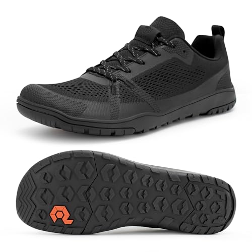 Pulltop Barefoot Trail Running Shoes for Men - Wide Toe Box | Zero Drop Sole | Minimalist Cross-Training Shoes