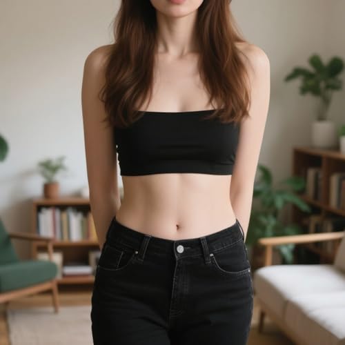 ZPSCXQ 3PCS Kids Strapless Bra, Teen Strapless Bandeau Seamless Underwear Tube Bra with Fixed Bust Pad, Removable Pads Full Cup Sports Bra for Girls Teens 13 to 18 Years Old with Small Breasts - Image 6