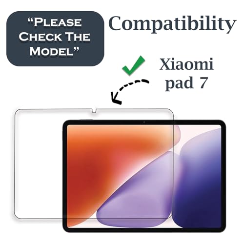 Image of Tough Lee Tempered Glass Screen Guard Protector for Xiaomi Pad 8 2026 / Pad 7 (Anti Scratch, FingerPrint, SmudgeProof) (with Easy Installation Kit) (Pack of 1)